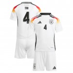 Günstige Fußballtrikots Deutschland Tah 4 Kinder Heimtrikot EURO 2024 Kurzarm
